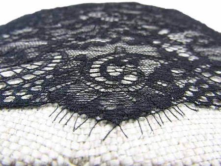 Koronka 11,5cm stabilna czarna