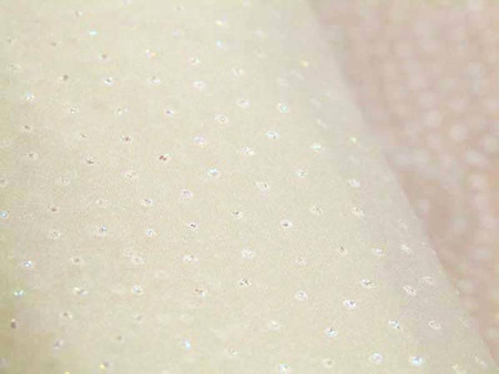 Organza 150cm KROPKA opal ecru