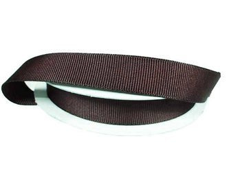 Taśma 15mm ryps poliestrowa brąz