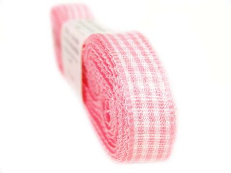 Wstążka 10mm PEPITO róż