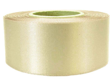 Wstążka 40mm atłas jasny beż