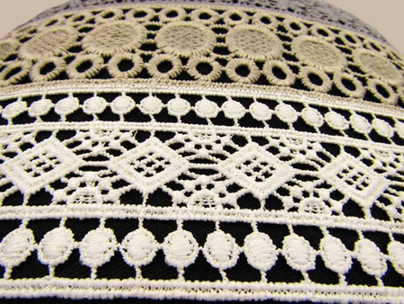 Koronka 130cm gipiurowa natural