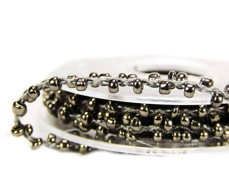 Taśma ozdobna KORALIK grafit