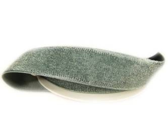 Aksamitka 25mm popiel