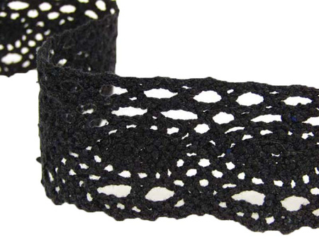 Koronka 4,5cm bawełniana czarna