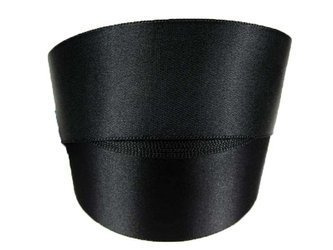 Wstążka 40mm atłas czarna