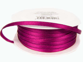 Wstążka 3mm atłas róż cyklamen