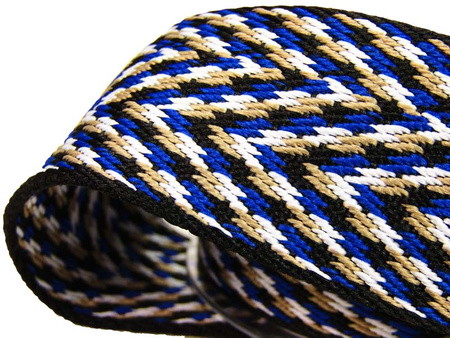 Taśma 38mm nośna chabrowo-beżowa