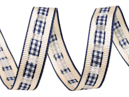 Wstążka 12mm ryps PEPITO granat