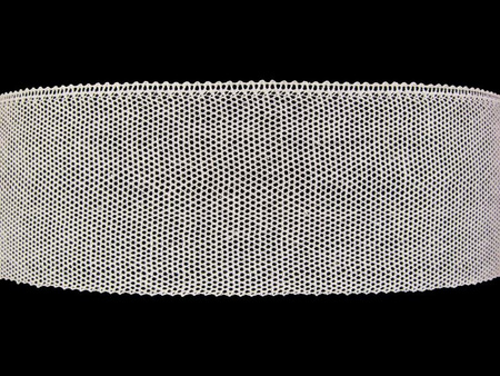 Tiul 9cm bawełniany biały