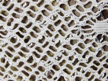 Koronka 120cm elastyczna biała