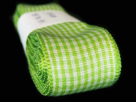 Wstążka 25mm PEPITO pistacjowa