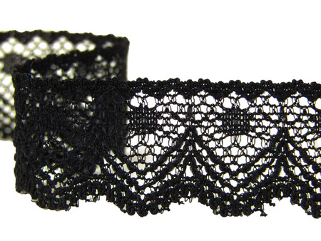 Koronka 1,8cm elastyczna czarna