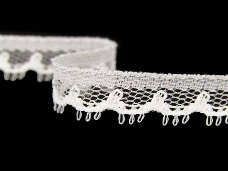 Koronka 0,9cm stabilna biała