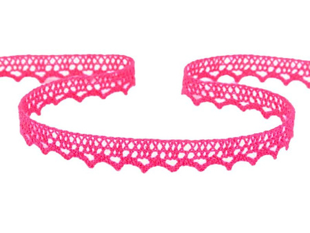 Koronka 1cm bawełniana amarant