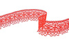 Koronka 5,7cm bawełniana żywo-czerwona