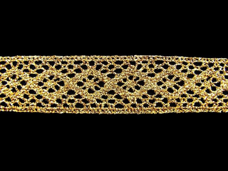 Wstawka 3cm metaliczna złota