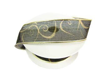 Wstążka 25mm organtyna  ESY-FLORESY czarna