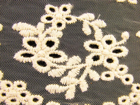 Koronka 10cm tiulowa natural