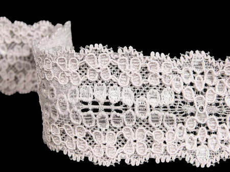 Wstawka 4cm elastyczna pudrowy róż