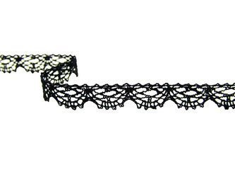 Koronka 1cm bawełniana czarna