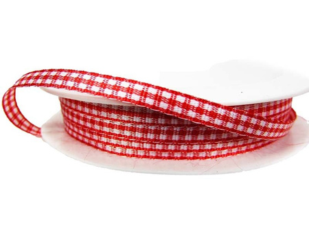 Wstążka 5mm PEPITO czerwona