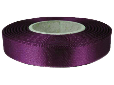 Wstążka 15mm atłas śliwka