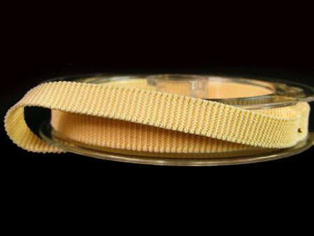 Taśma 6mm elastyczna rypsowa krem