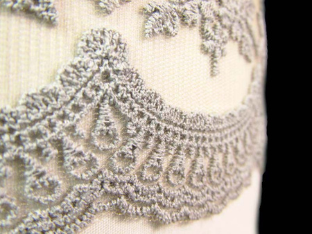 Koronka 7,5m tiulowa popiel