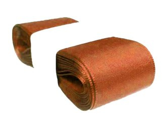 Wstążka 40mm tafta rdza ciemna