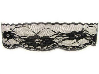 Koronka 6cm stabilna czarna