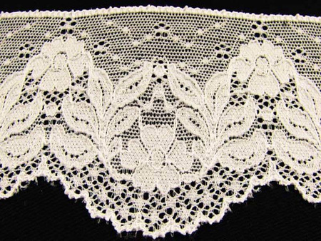 Koronka 7cm elastyczna kość słoniowa