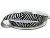 Wstążka 10mm lurex ZEBRA srebrna