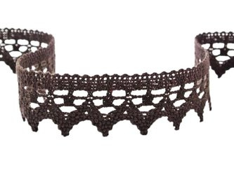 Koronka 4,5cm bawełniana brąz