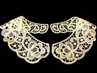 Kołnierzyk gipiurowy wiskoza ecru