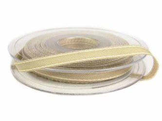 Taśma 7mm tkana DEMIN jasny beż