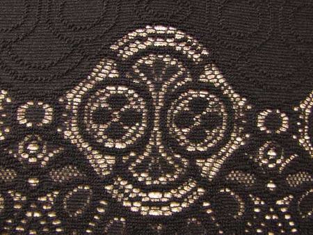 Koronka 140cm poliesterowa czarna