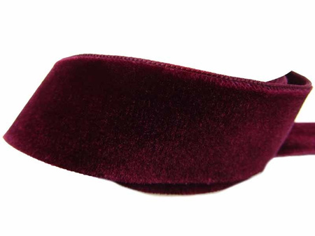 Aksamitka 36mm dwustronna burgund