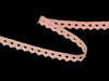 Koronka 0,8cm bawełniana różowa