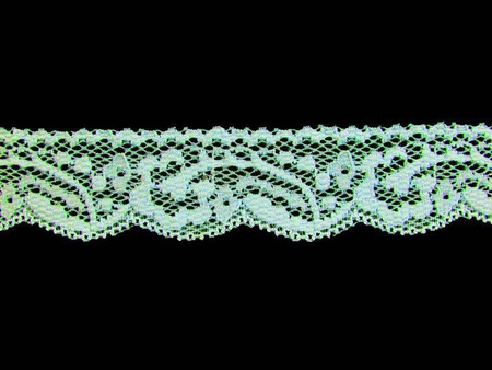 Koronka 3cm elastyczna miętowa