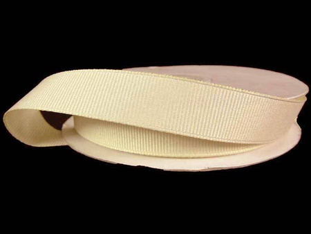 Taśma 15mm ryps poliestrowa krem