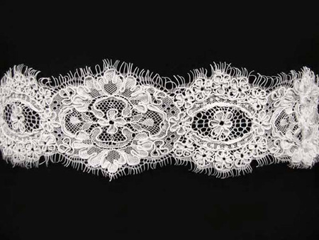 Wstawka 8cm tiulowa koder biała