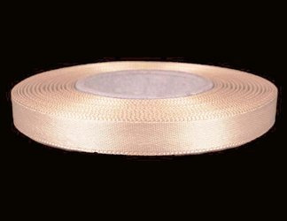 Wstążka 10mm atłas jasna morela