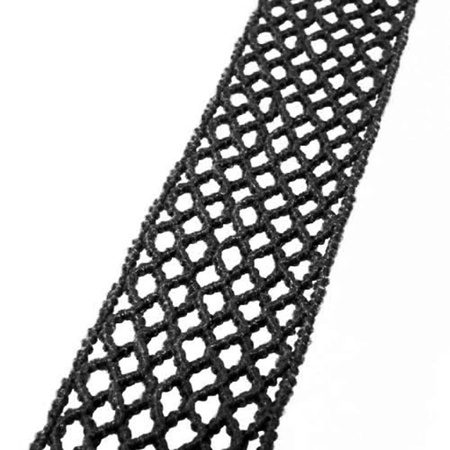 Taśma 15mm elastyczna SIATKA czarna