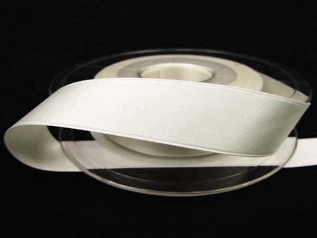 Wstążka 16mm atłas kość słoniowa