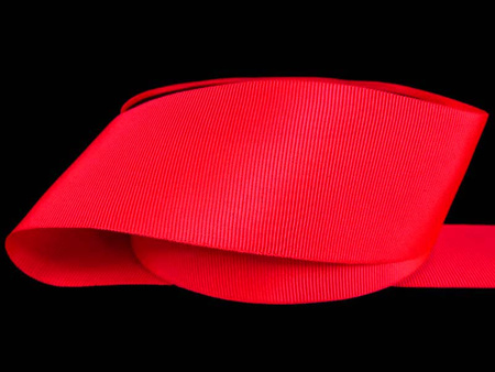 Taśma 40mm ryps poliestrowa neon róż