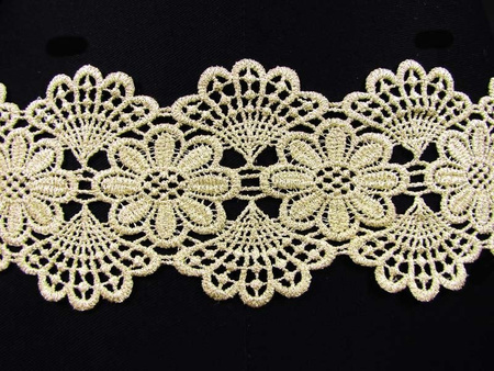 Wstawka 9cm gipiurowa jasnozłota