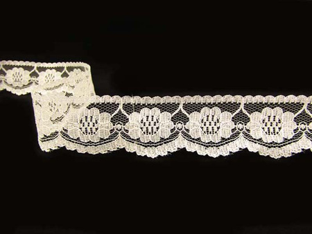 Koronka 3,7cm stabilna ecru