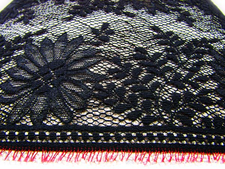 Wstawka 17cm elastyczna czarna