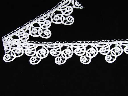 Koronka 8cm gipiurowa biała